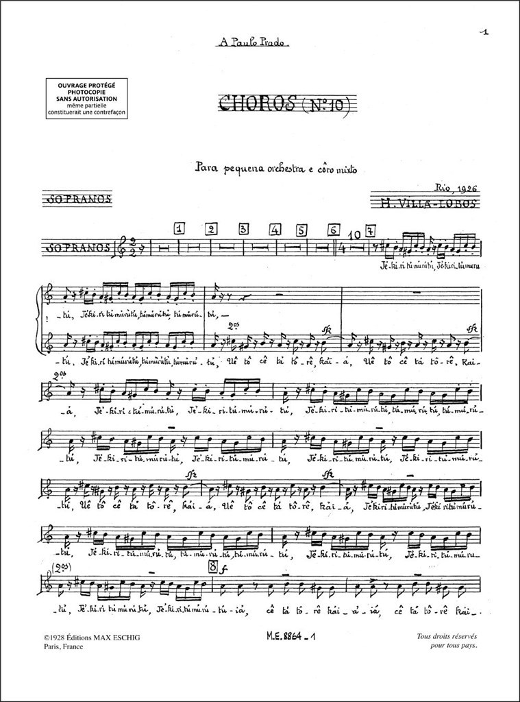 Choros N 10 Soprano