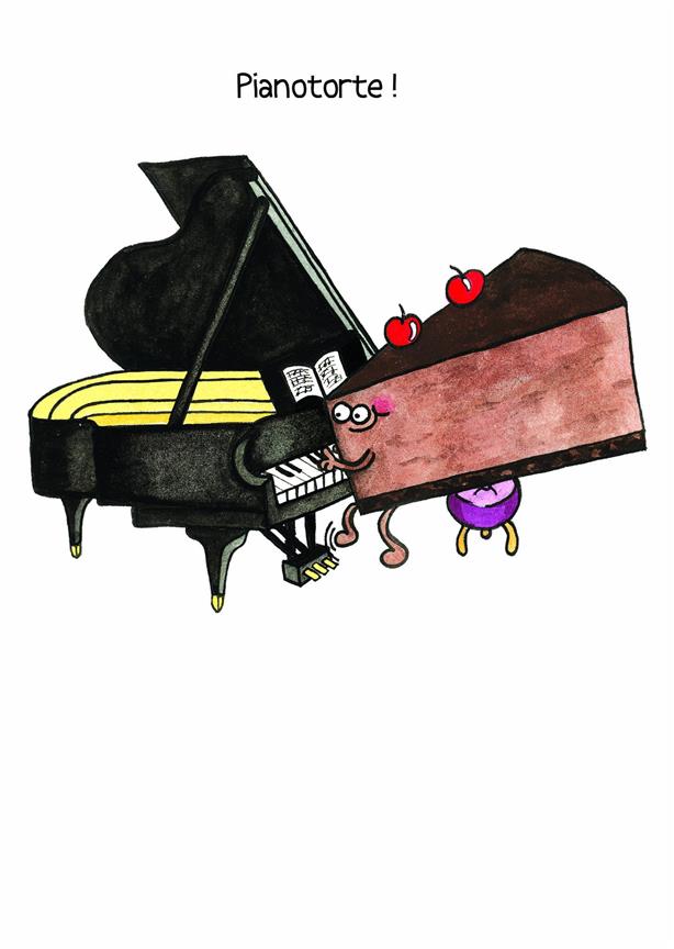 Mildew Design: Pianotorte! - Greeting Card