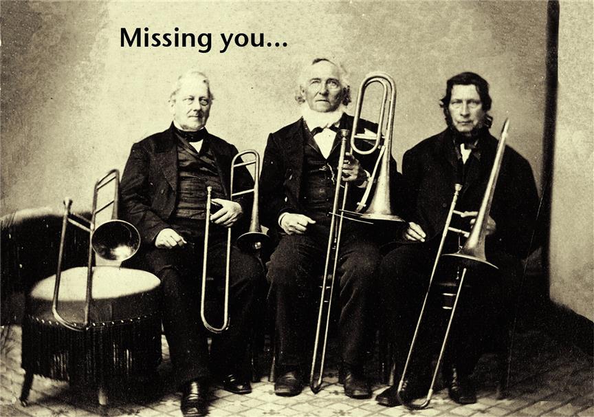 Mildew Design: Missing You - Greeting Card