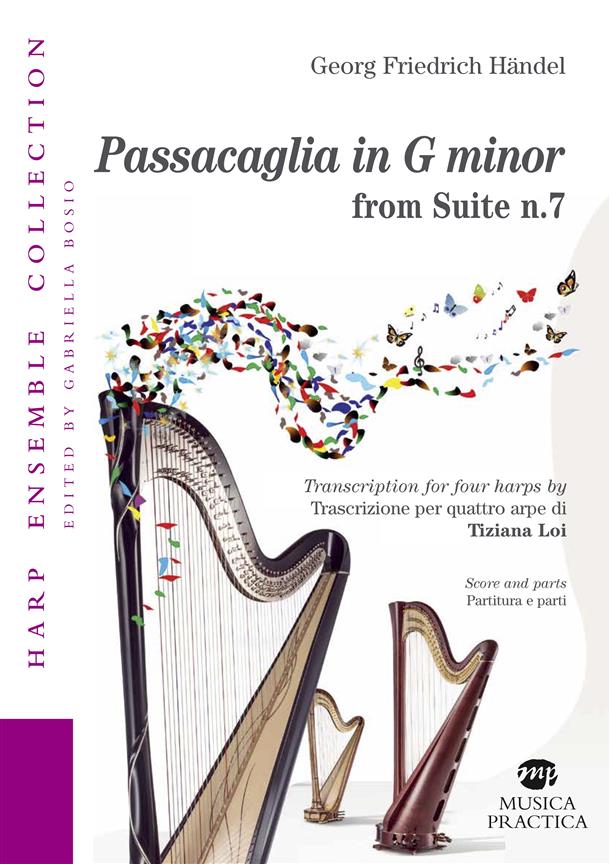 Passacaglia in G minor : Trascrizione per quattro arpe