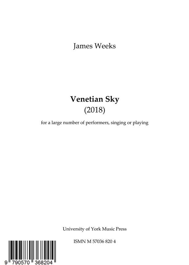James Weeks: Venetian Sky