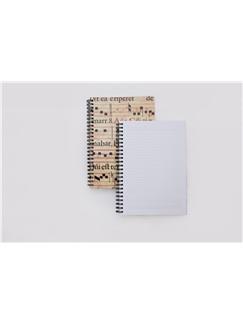 Music Gift Portugal: St Cecilia A5 Notebook - Natural Finish