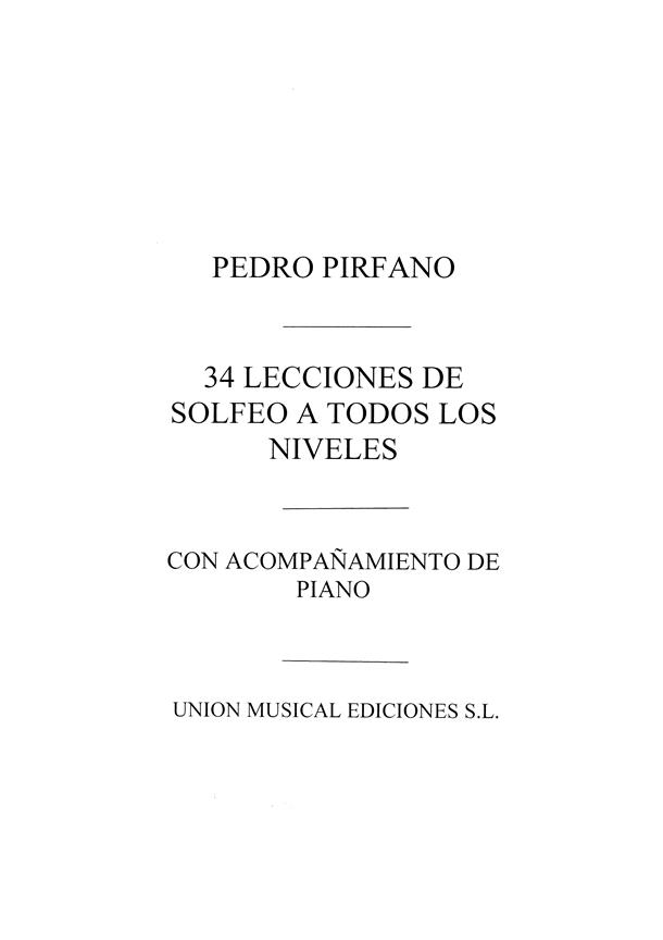 Pirfano 34 Lecciones De Solfeo