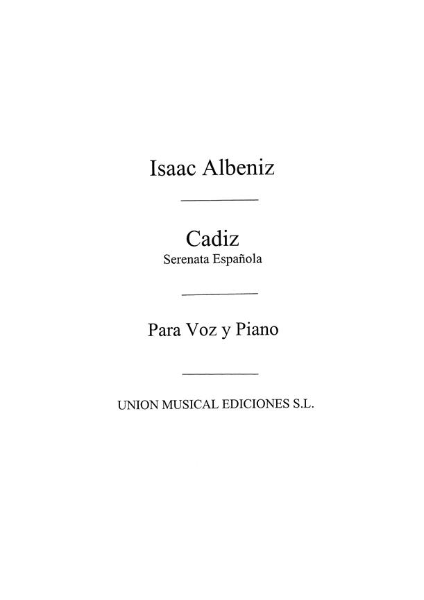 Albeniz: Cadiz from Suite Espanola (GarciaNavas) for Voice and Piano