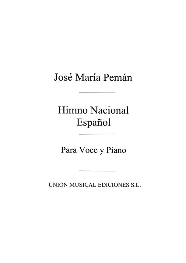 Varios: Himno Nacional Espanol for Voice and Piano