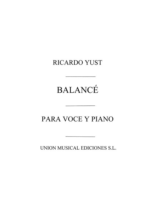 Yust: Balance for Voice/Piano