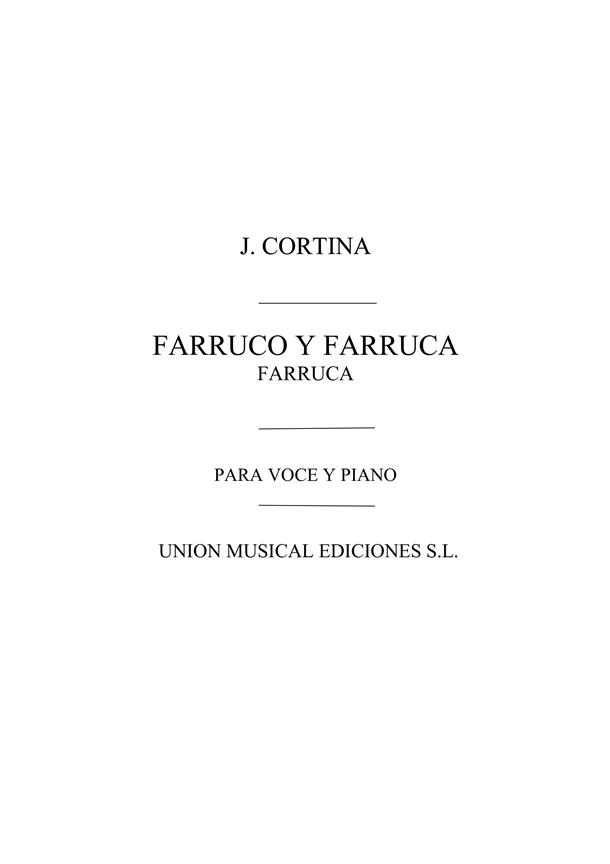 Cortina: Farruco Y Farruca Farruca for Vioce And Piano
