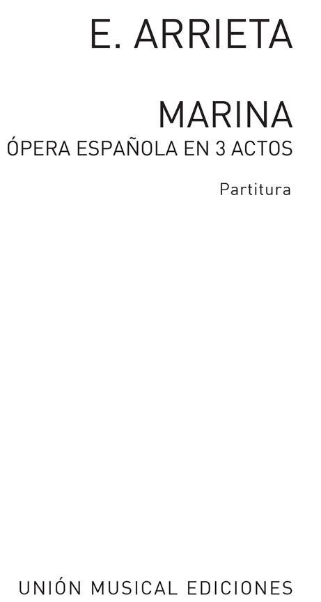 Emilio Arrieta: Marina (Vocal Score)
