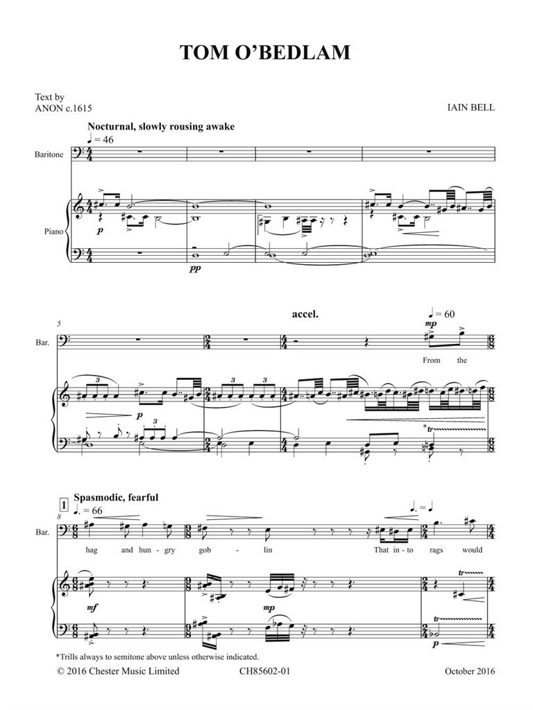 Tom O'Bedlam (chamber ensemble version)