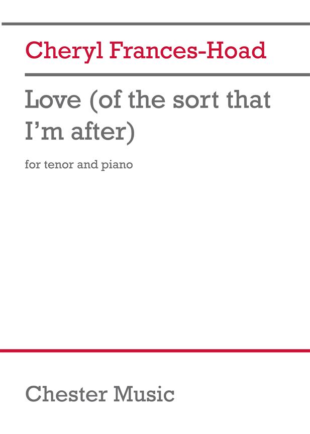 Love (of the sort that I'm after)