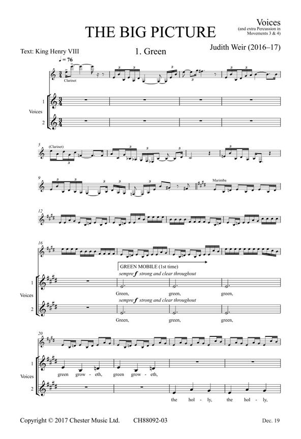 The Big Picture (Voices/Extra Percussion Parts)