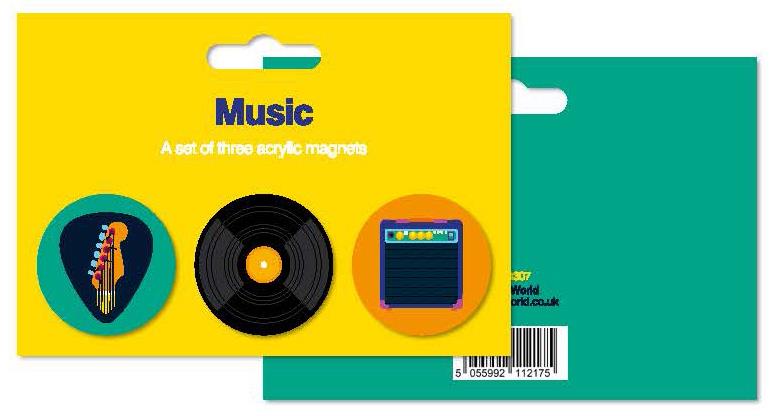 My World: Magnets - Music, Set Of 3