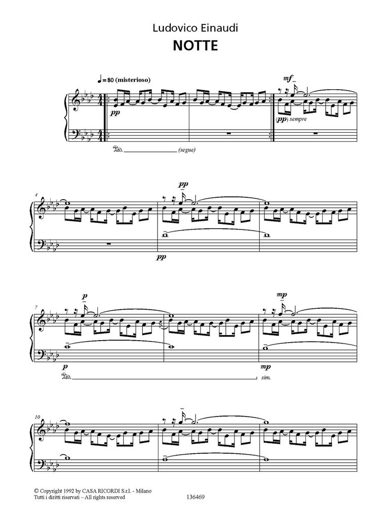 Stanze : versione originale per pianoforte
