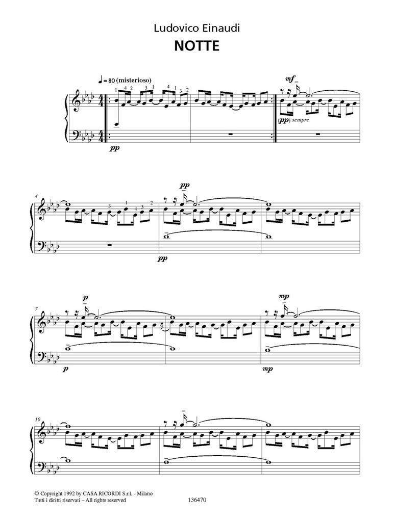 Stanze : versione originale per arpa
