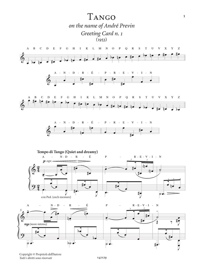Greeting Cards - 18 pezzi per pianoforte : from opus 170 - Edizione a cura di Luca Ciammarughi