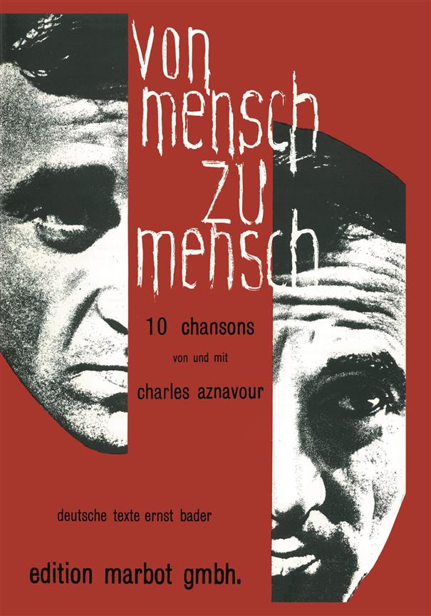 AZNAVOUR CHARLES VON MENSCH ZU MENSCH SONGBOOK