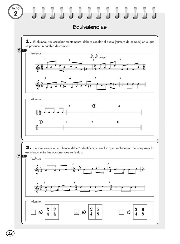 Cuadernos de audición - 1 Grado profesional : Libro del profesor