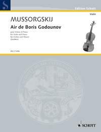 Air de Boris Godounov : after the original edition