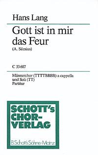 Gott ist in mir das Feur op. 36 : Motette Die Welt ist mir zu eng