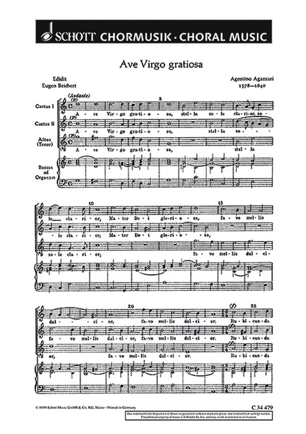 Ave virgo gratiosa : Marien-Motette