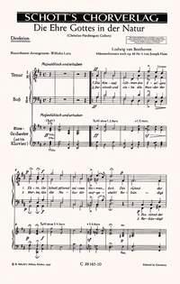 Die Ehre Gottes in der Natur op. 48/4 : Die Himmel ruhmen, D-Dur