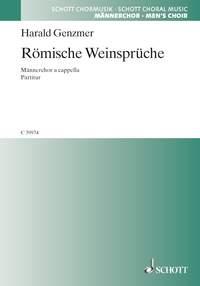 Drei Chorlieder vom Wein GeWV 53 : 3. Romische Weinspruche Pete me imple