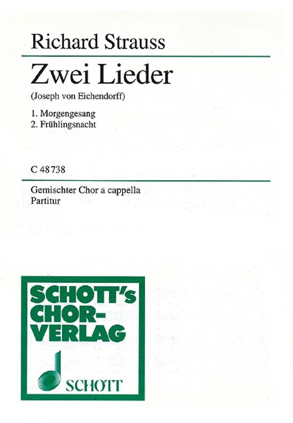 Zwei Lieder o. Op. AV. 25 : for mixed chorus a cappella