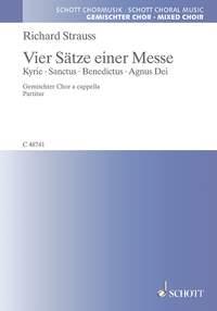 Vier Satze einer Messe o. Op. AV. 31 : for mixed chorus a cappella