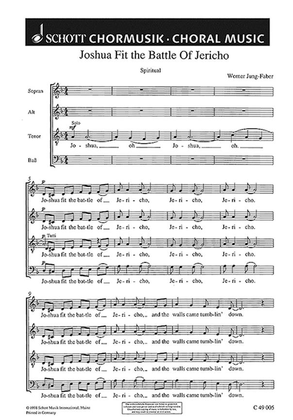 Spirituals : Joshua fit the battle of Jericho