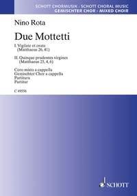 Due Mottetti : for mixed choir a cappella
