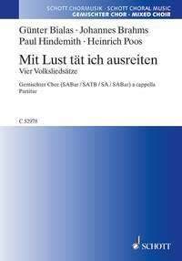 Mit Lust tat ich ausreiten : Vier Volksliedsatze