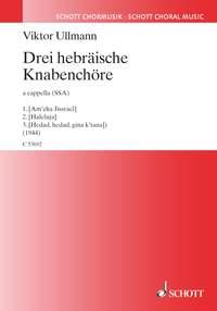 Three Hebrew pieces for boys' choir