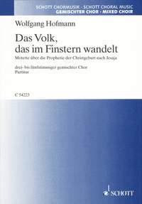 Das Volk, das im Finstern wandelt : Motette uber die Prophetie der Christgeburt nach Jesaja