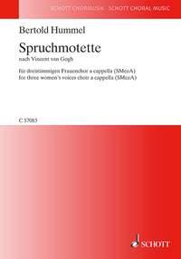 Spruchmotette : Nach Vincent Van Gogh