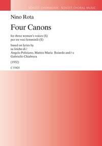 Four Canons : For Three Women's Voices