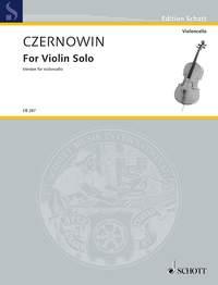 For Violin Solo : Version for violoncello