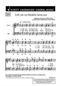 Lasst uns ein Stundlein lustig sein : aus Newes Teutsches Musicalisches froliches Convivium, Coburg 1621