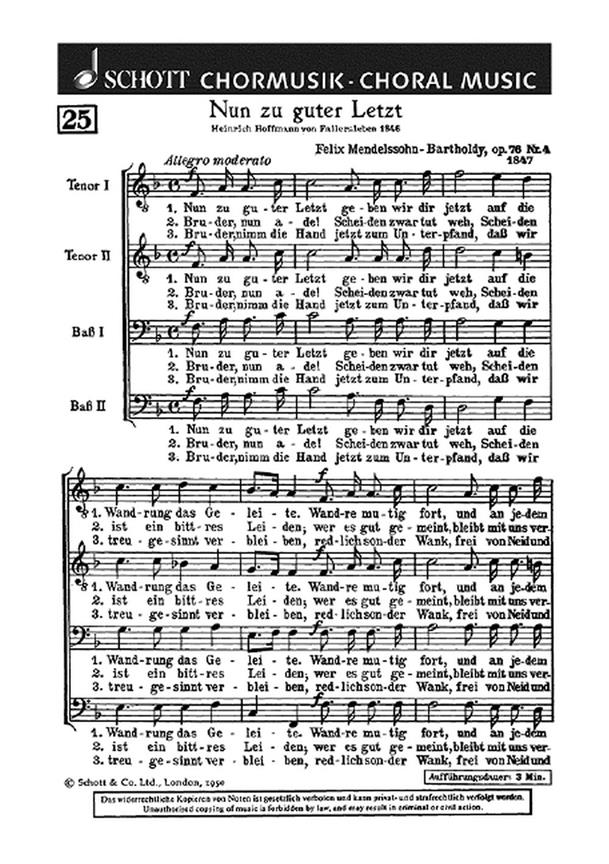 Komitat op. 76/4 : Nun zu guter Letzt