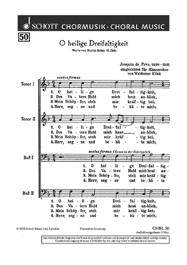 O heilige Dreifaltigkeit : (16. Jh.)