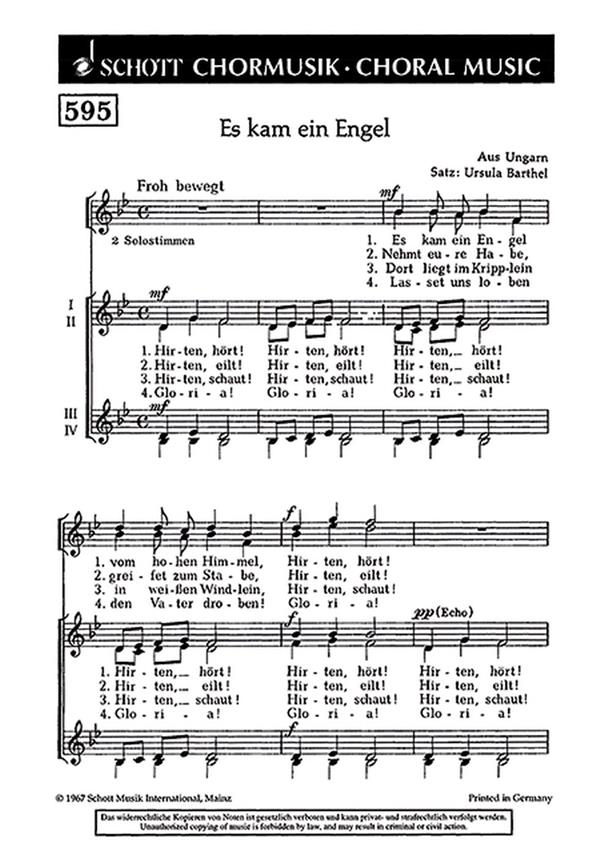 Es Kam Ein Engel Vom Hohen Himmel : (Ungarn)