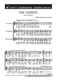 Sechs Lieder op. 44 : 3. Der Kiebitz Der Herrgott hangt die Sonn' heraus