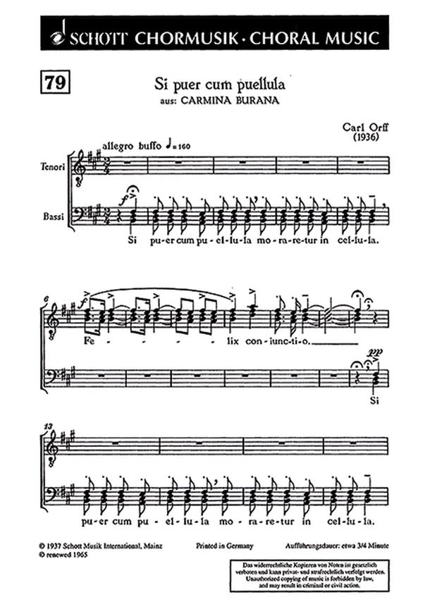 Si puer cum puellula : from Carmina Burana