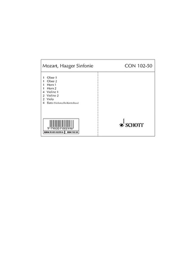 Sinfonie B flat Major KV 22 : Haager Sinfonie