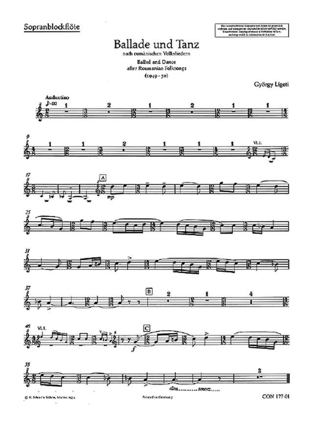 Balada si joc : (Ballad and Dance)