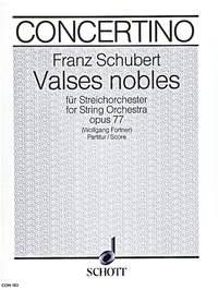 Valses nobles op. 77 D 969 : (Original for Piano)
