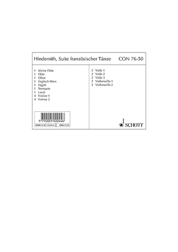 Suite franzosischer Tanze : aus den von P. d'Attaignant gedruckten Livres de Danceries des C. Gervaise und Estienne du Tertre