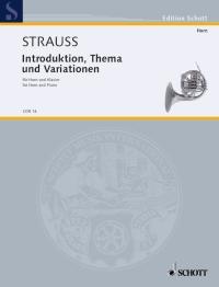 Introduction, Theme and Variations o. Op. AV. 52