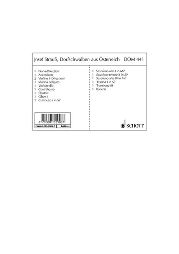 Dorfschwalben aus osterreich op. 164 : Waltz