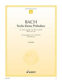 Kleine Preludien(6) Bwv933-938 P
