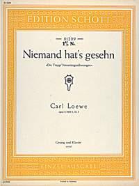 Niemand hat's gesehn op. 9 Heft X Nr. 4 : Die Trepp' hinuntergeschwungen